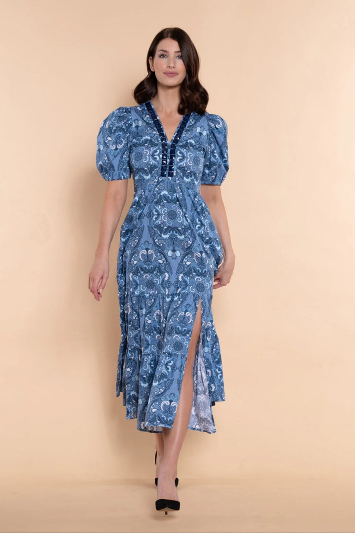 Margot Dress (Lapis Lace)