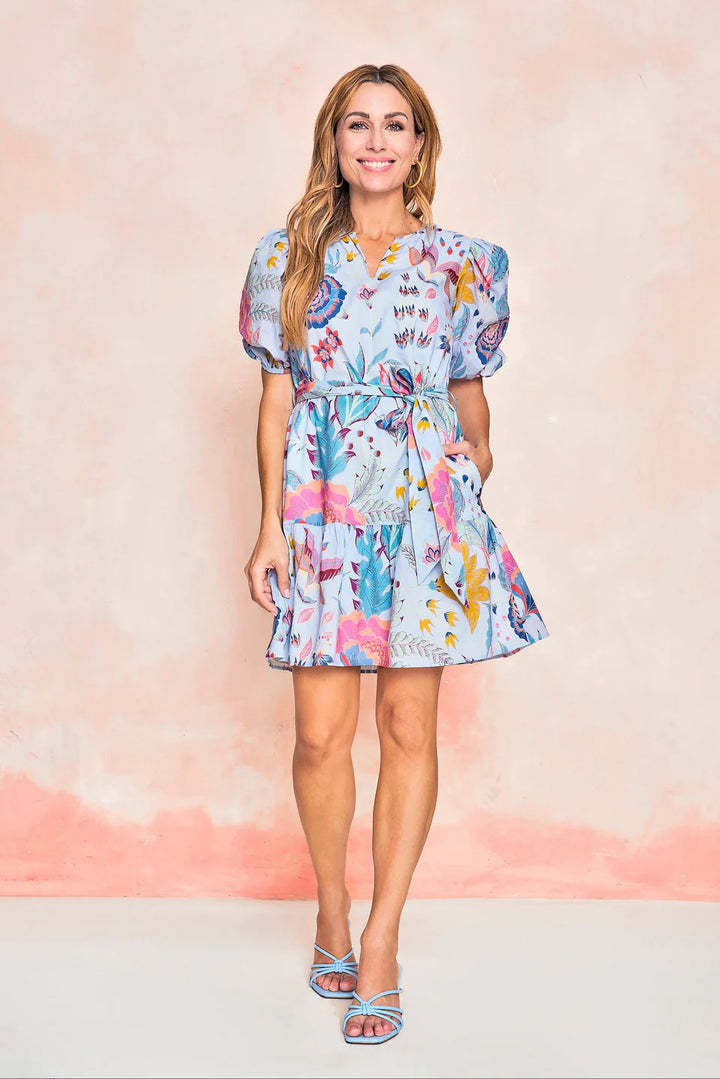 Blake Dress (Azure Garden Bouquet)