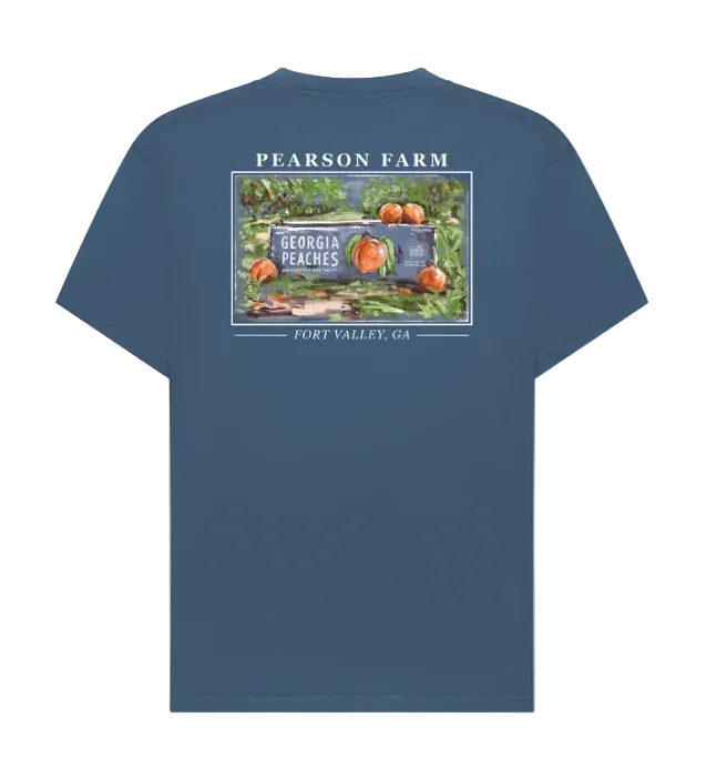 Pearson Farm Peach Crate Tee (Blue)