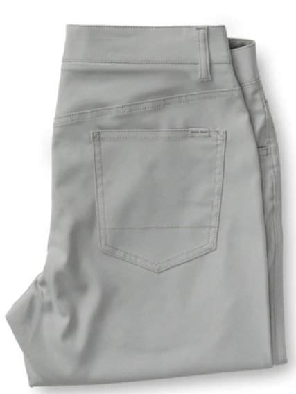 Classic Fit Pinpoint Canvas 5-Pocket Pant  (Shadow Grey)