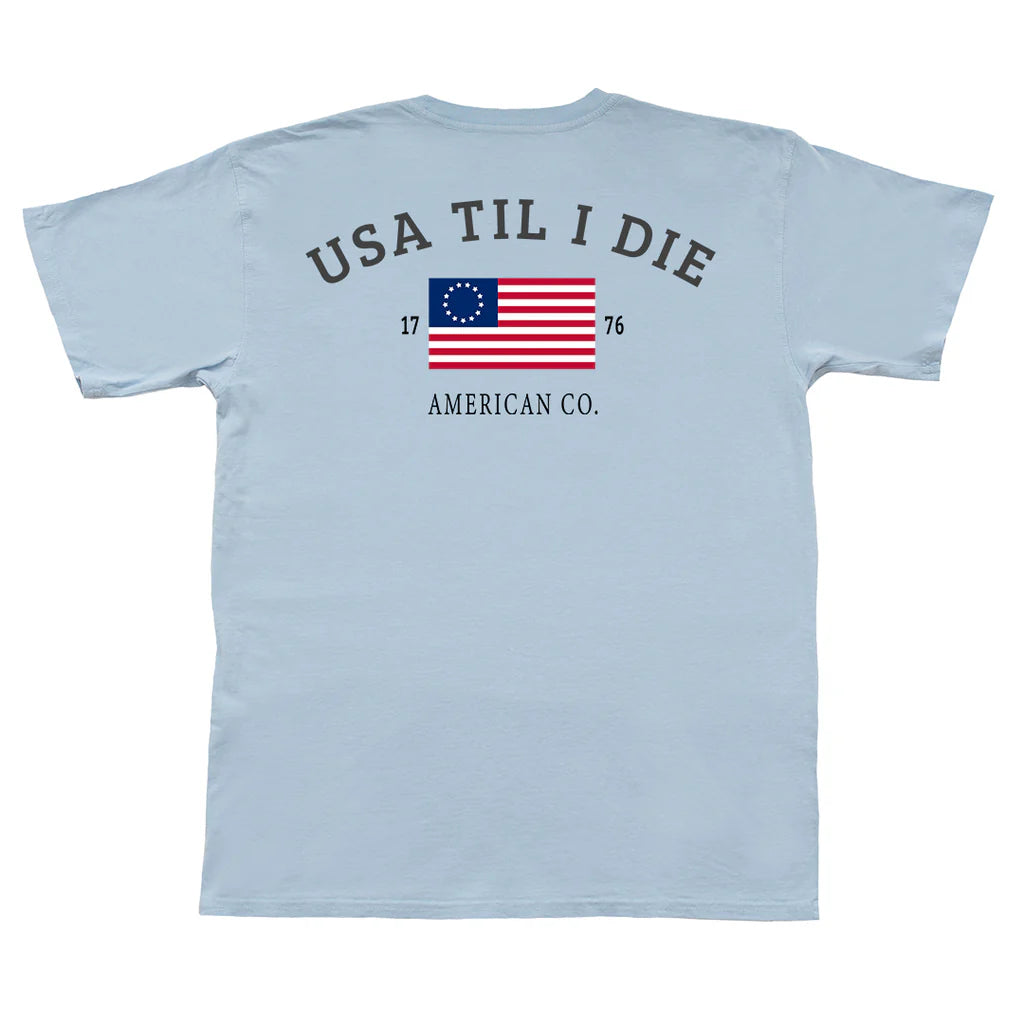 USA Til I Die Flag (Sky Blue)