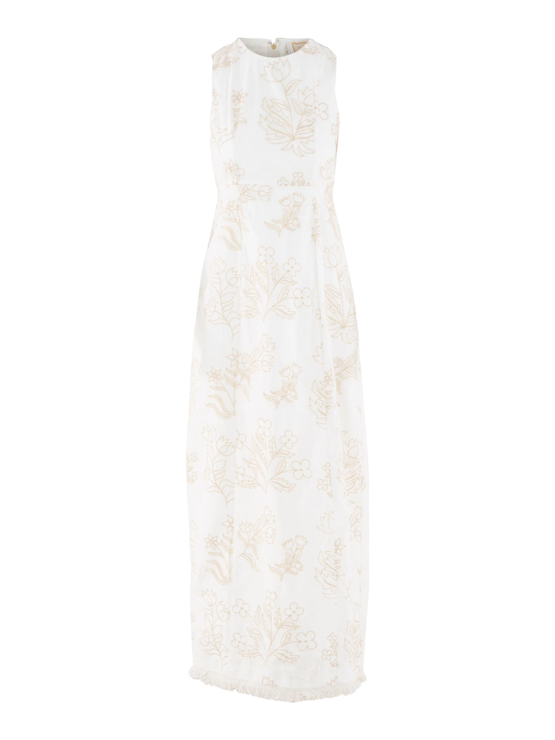 Hepburn Dress (Blanc Petals)