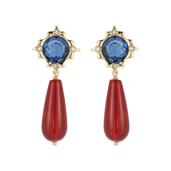 Via Earrings (Blue Multi)