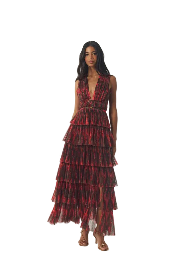 Amora Gown (Brown/Coral)