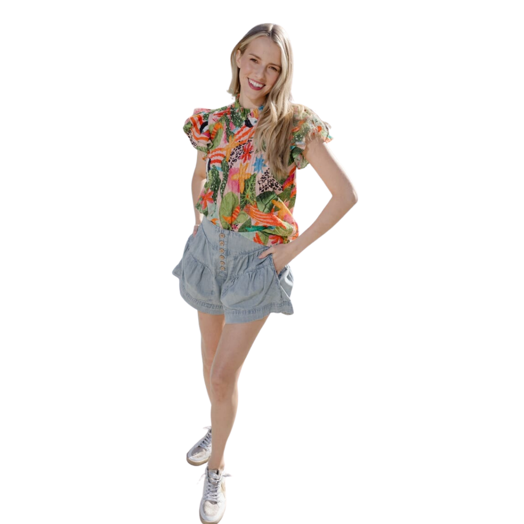 Eloise Top (Aqua)