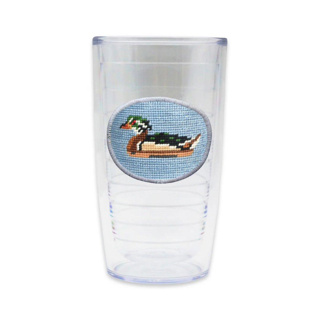 Wood Duck Decoy Tumbler (Antique Blue/White Edge)