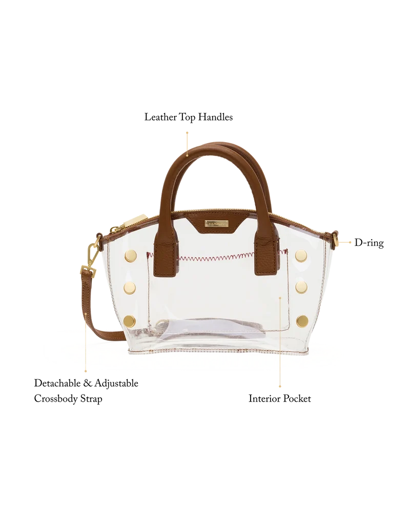 Paula Clear (Mahogany Pebble/Brushed Gold)