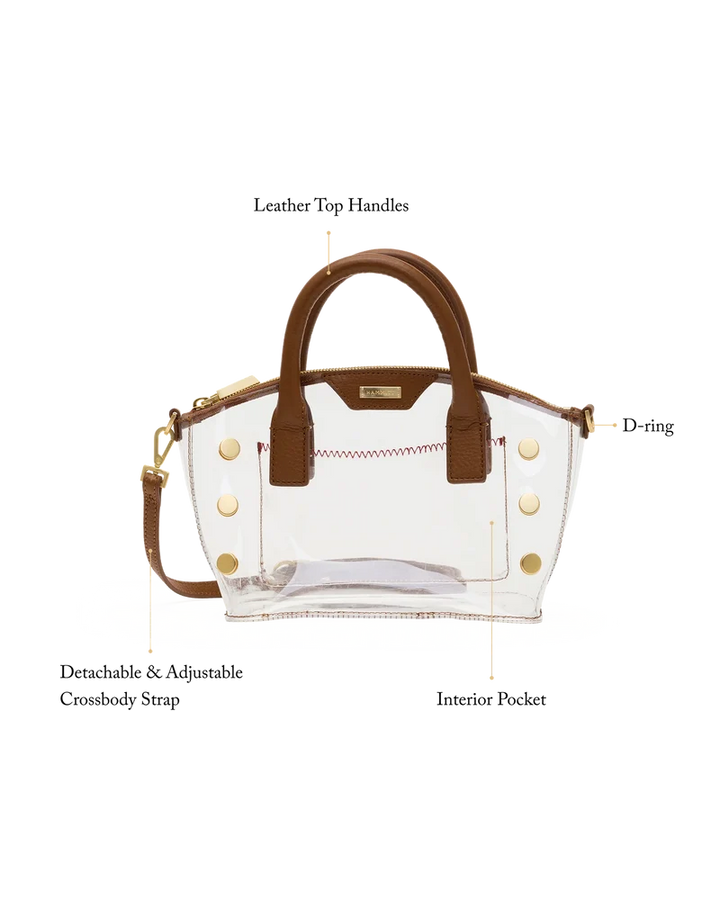 Paula Clear (Mahogany Pebble/Brushed Gold)