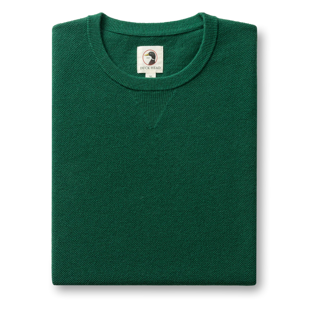 Henson Merino Crewneck Sweater  (Hunter Green)