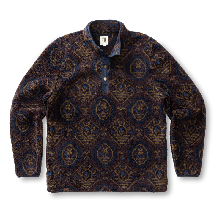 Pineview Fleece 1/4 Snap Pullover (Deep Navy)