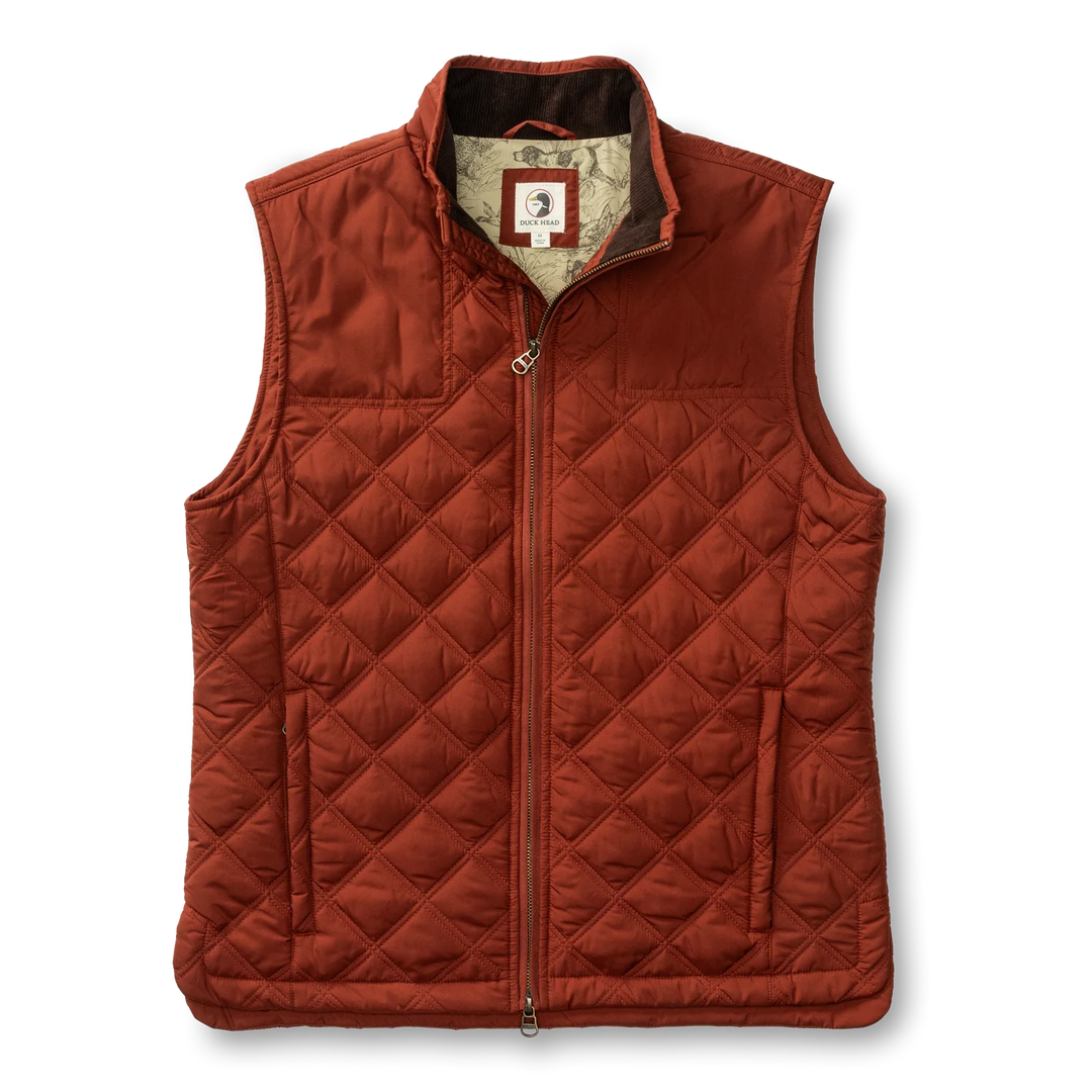 Fremont Performance Quilted Vest (Brandy Brown)