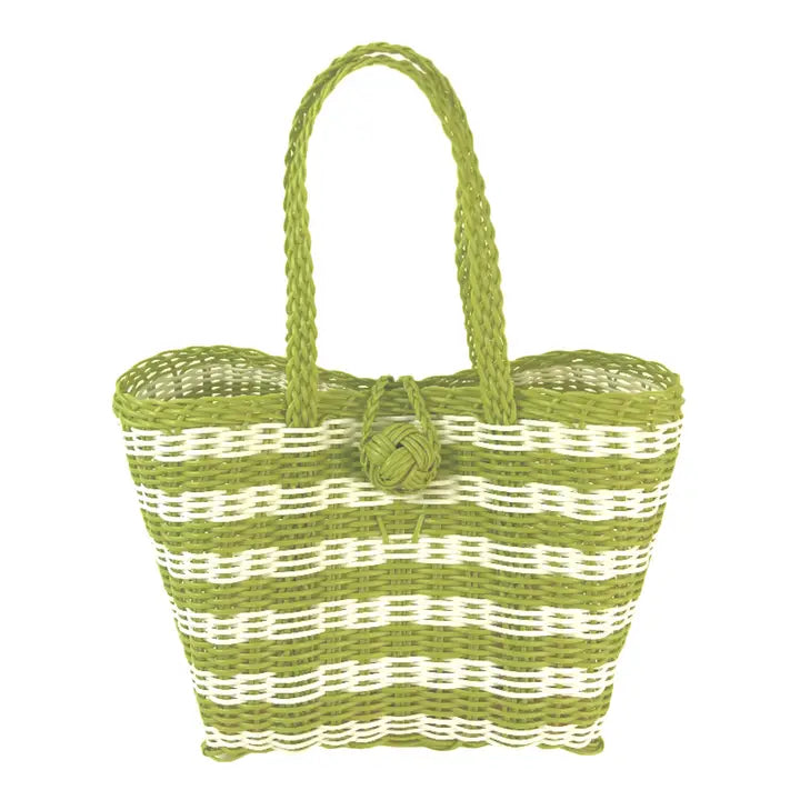 Berry Basket (Pear Green/White)