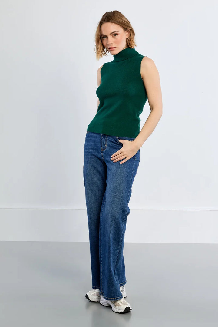 Sleeveless Sweater (Forest Green)