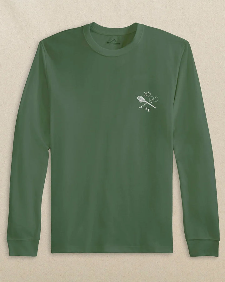 Fly Fishing Badge Tee (Cedar Green)