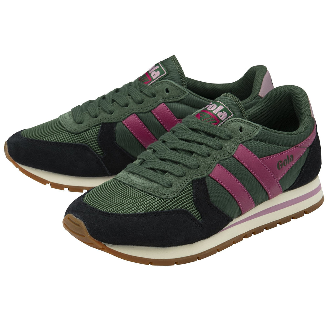 Daytona Sneakers (Evergreen/Black/Fuchsia)
