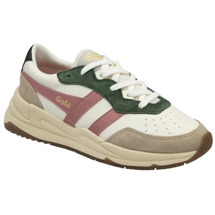 Saturn Quadrant Sneakers (Off White/Bone/Coral)