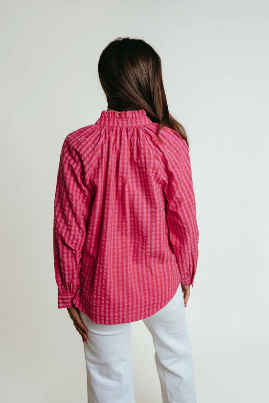Perry Top (Pink/Red Check)