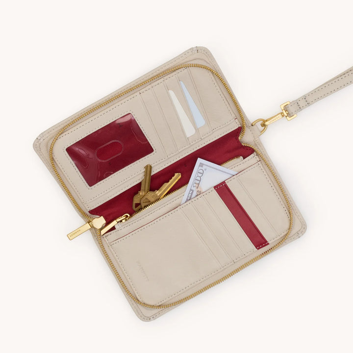 Bryant Wallet (Catamaran Cream/Brushed Gold)