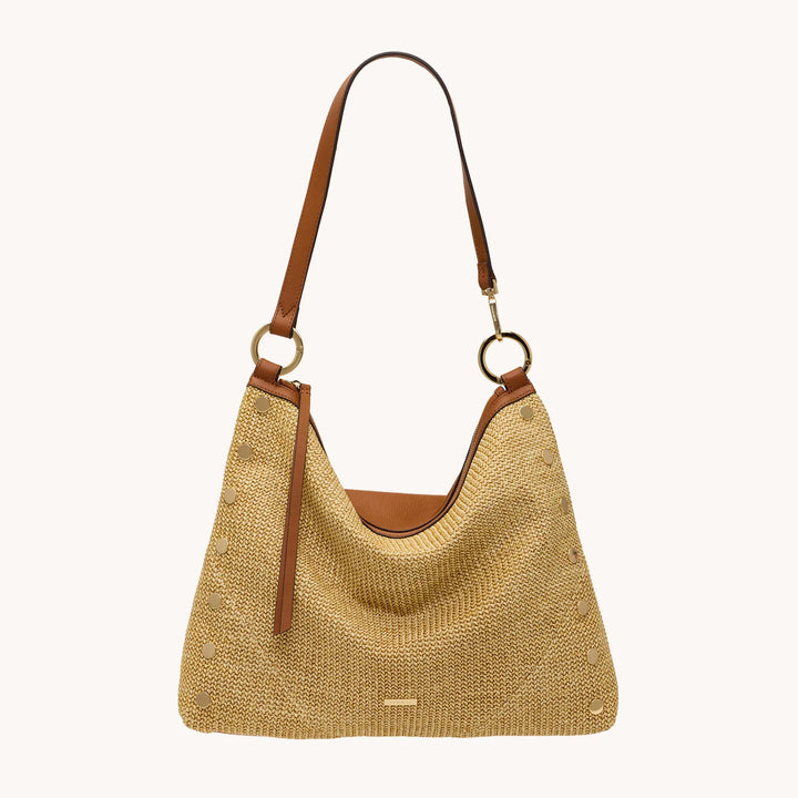 Kyle Large (Cocoa Raffia/Gold)