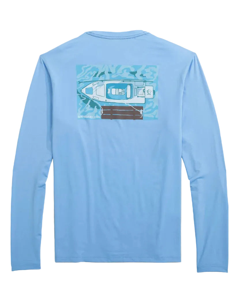 Skiff Dockview Perf Tee (Ocean Channel)
