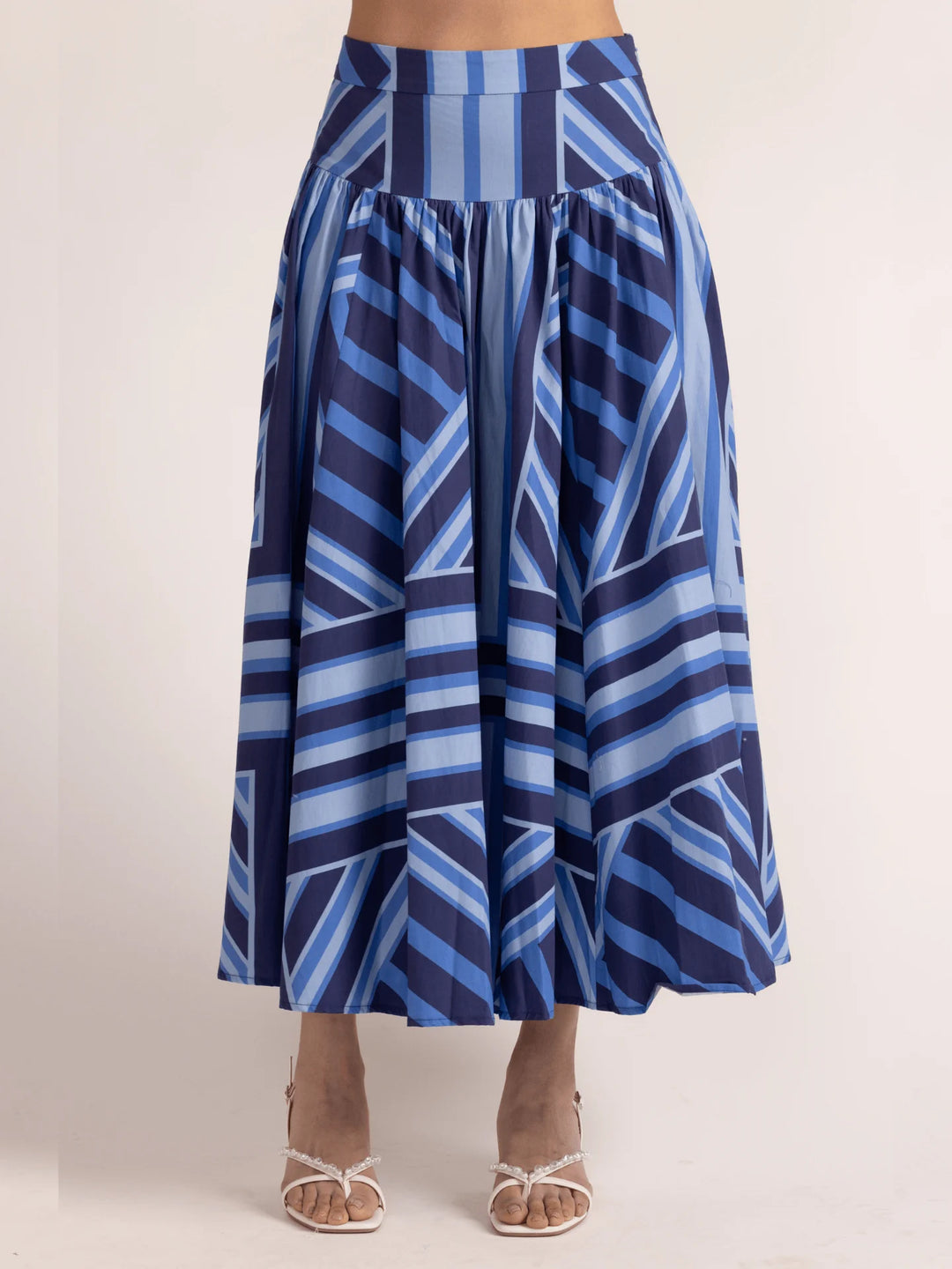 Blue Geo Stripe Set