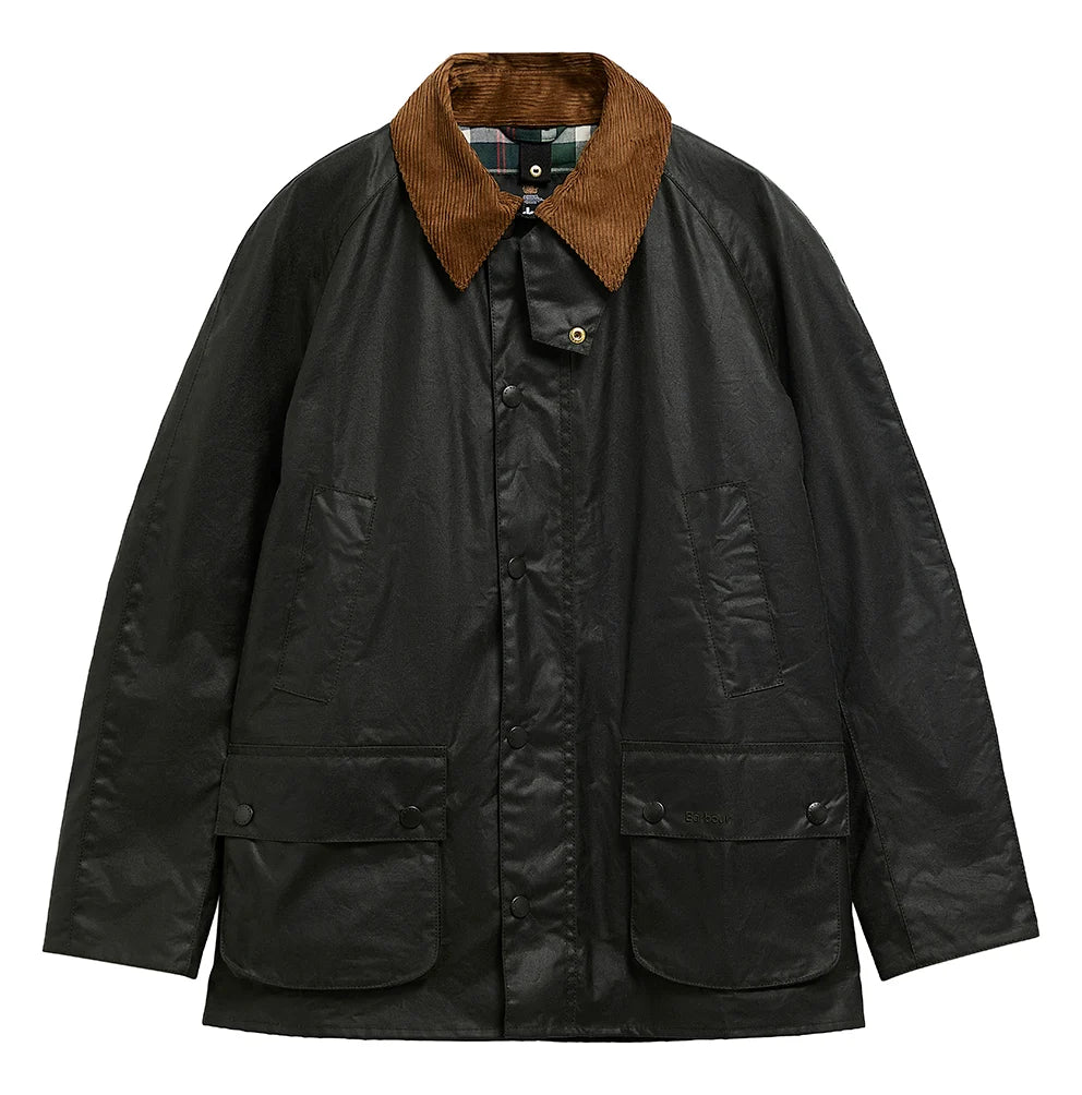 Festive Ashby Wax Jacket (Sage/Evergreen)