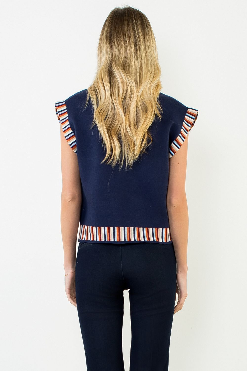 Aztec Top (Navy)