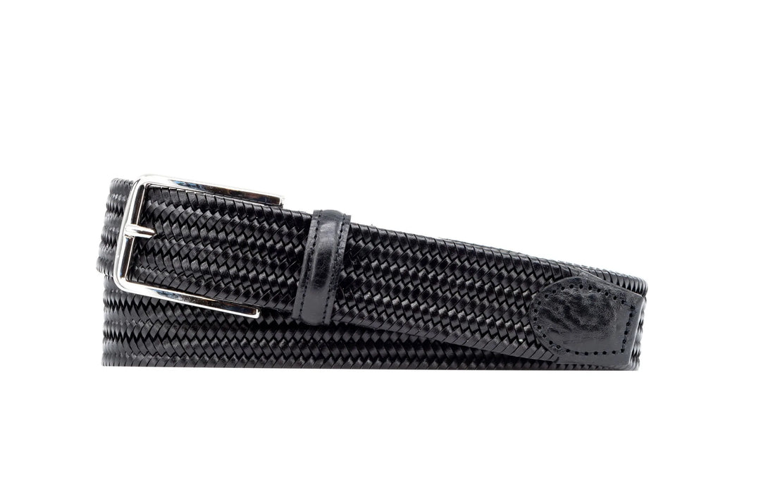 Lexington Braided Leather Belt (Black)